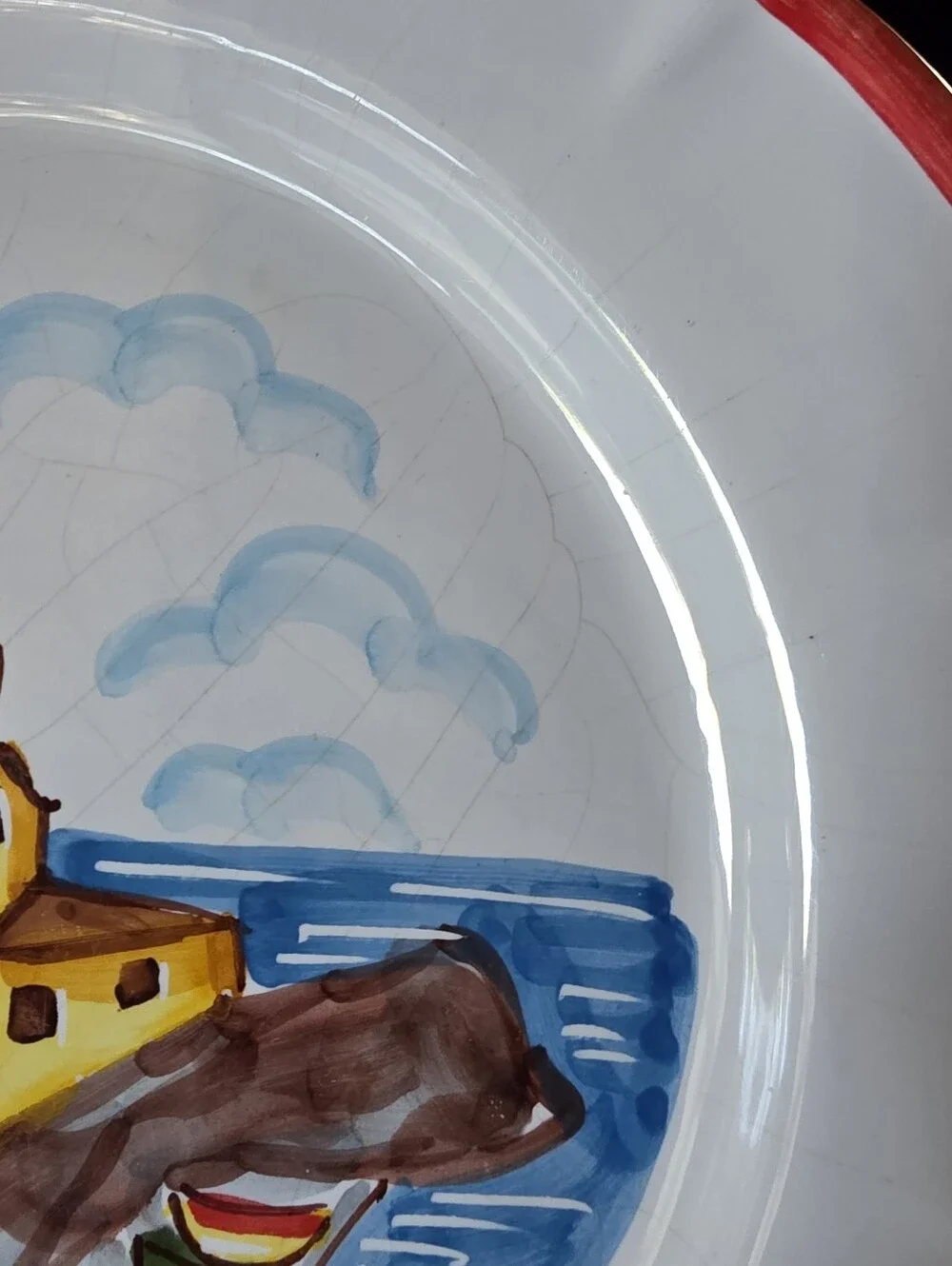 Cerasella Il Fornaio Sicilia 2014 Hand Painted Italian Ceramic Plate 10